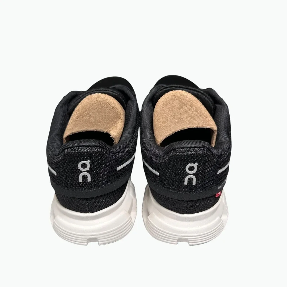 On Cloud 6 Shoes Womens 8.5 Black White Lightweight Athletic Running 3WF10060299